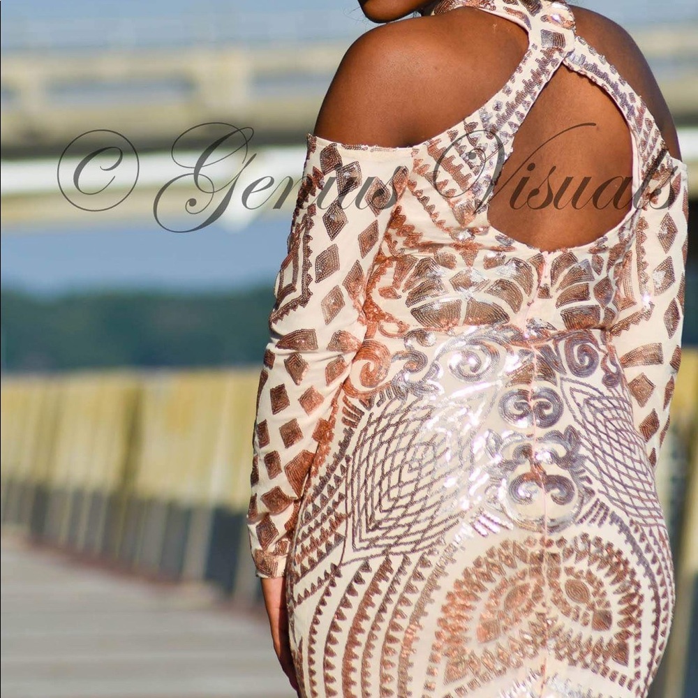 Rose Gold Prom Dress
